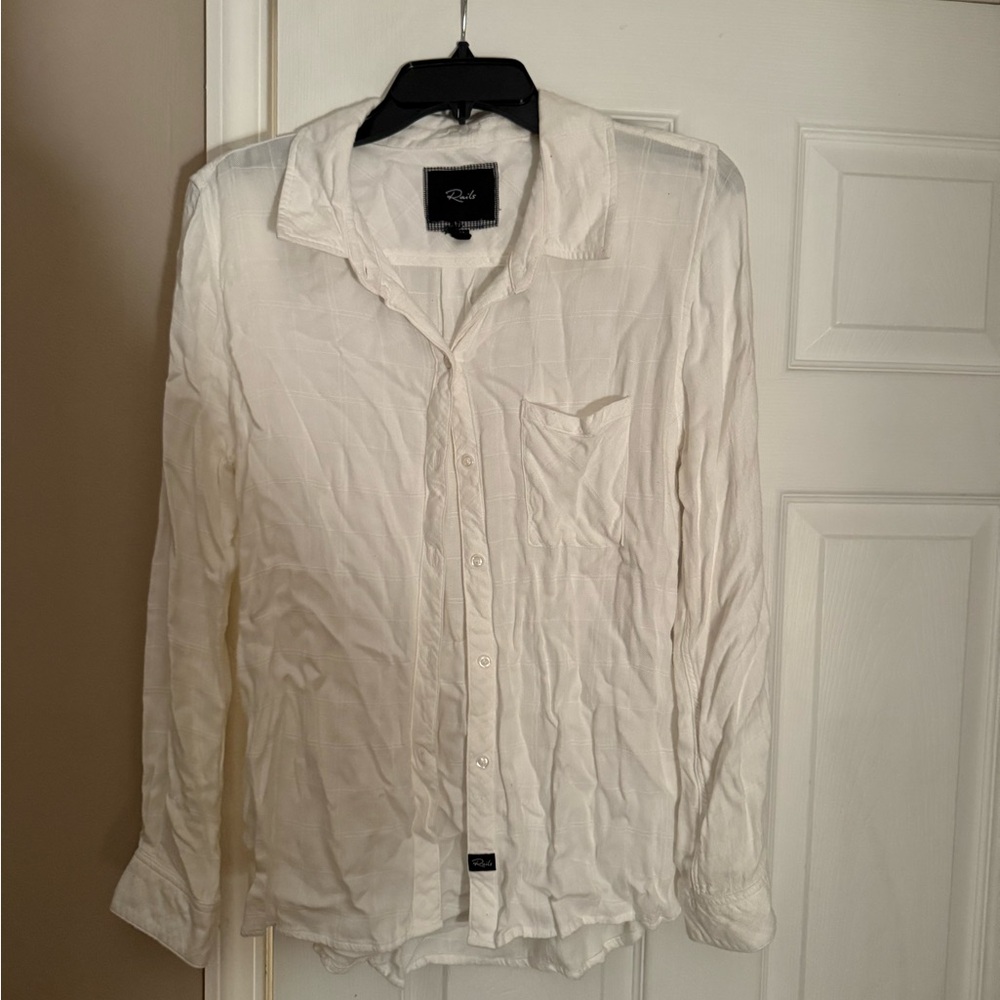Rails White Button Down Shirt